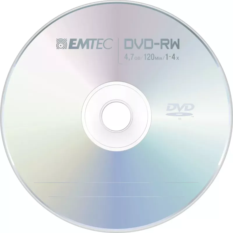 Emtec ECOVRW47104CB perrašomų DVD-RW diskų rinkinys 10 vnt., 4,7 GB
