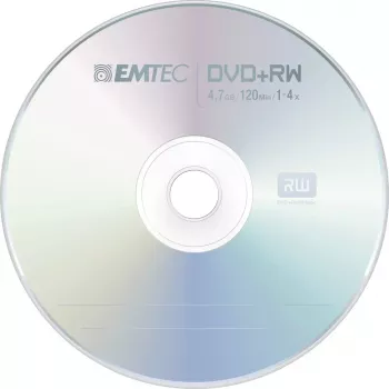Emtec ECOVPRW47104CB DVD+RW 4,7 GB 10 vnt. perrašomi diskai