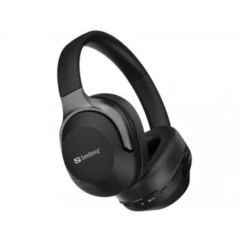 Sandberg Wireless Travel Headset ANC+ENC, belaidės, skambučiams/muzikai, 228 g, ausinės, juodos