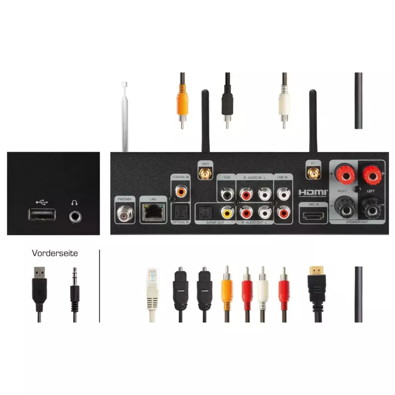 Internetinis radijas Imperial DABMAN i560 CD Skaitmeninis 60W DAB+