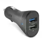 Automobilinis USB įkroviklis SBS Mobile TECR2USB24AFAST – 2×USB, 2,4 A, juodas