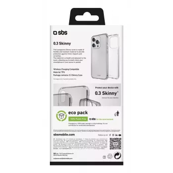 Dėklas telefonui SBS TESKINIP1661PT, iPhone 16 Pro, permatomas