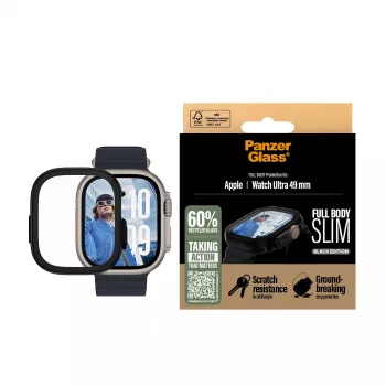 PanzerGlass ® Snappie Full Body Slim Black Apple Watch Ultra 3 | Ultra 2 | Ultra | 49 mm
