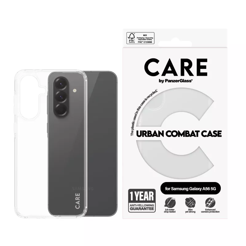 PanzerGlass CARE™ by ® Urban Combat Case Skaidrus Samsung Galaxy A56 5G