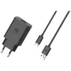 MOTOROLA TurboPower 33W sieninis įkroviklis su USB-A–USB-C kabeliu, juodas