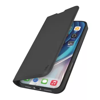 Dėklas su pinigine SBS TEWALIP1763PK, skirtas iPhone 17 Pro, juodas, su stovu