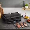 Kontaktinė grilio keptuvė Tefal Optigrill+ XL GC727810 2000 W, stačiakampė, reguliuojamas termostatas, juoda, 445×365×175 mm