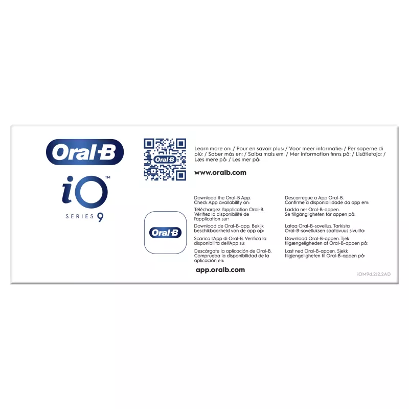 Rotacinė-osciliacinė dantų šepetėlis Oral-B iO 80363731 Juodas Sidabrinis Suaugusiems Dantenų priežiūra Jautrūs dantys Balinimas