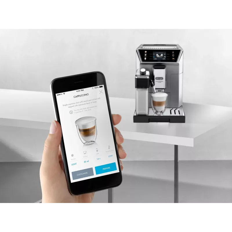 De’Longhi PrimaDonna ECAM 550.85.MS pilnai automatinis kavos aparatas su malūnėliu