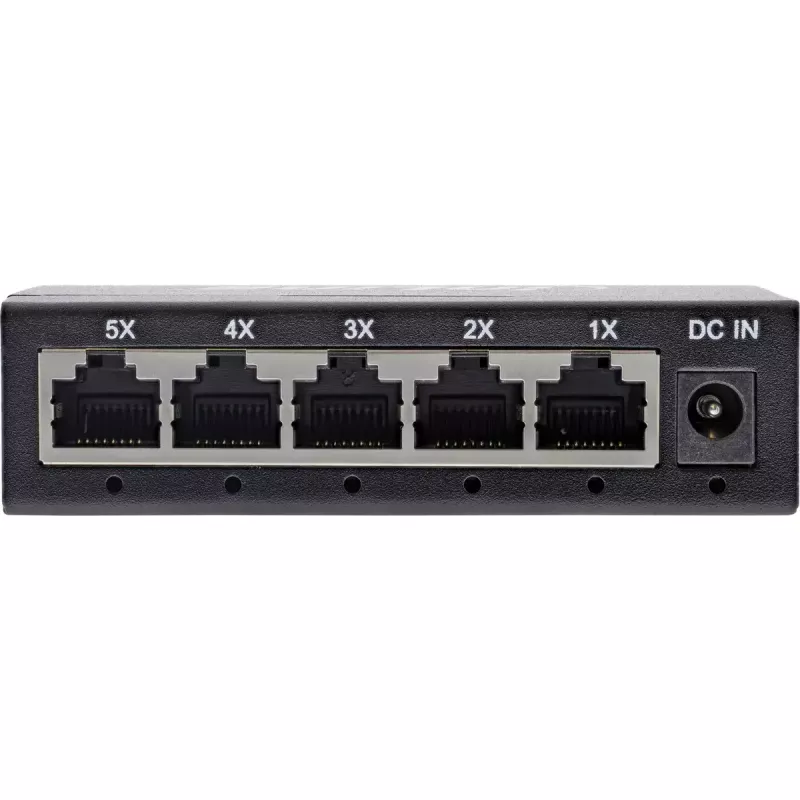 InLine Gigabit tinklo jungiklis 5 prievadų, 1Gb/s, stalinis, metalinis korpusas, be ventiliatoriaus