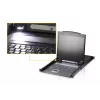 KVM jungiklis ATEN CL1308N montavimui į stelažą, juodas, PS/2 USB VGA 1U
