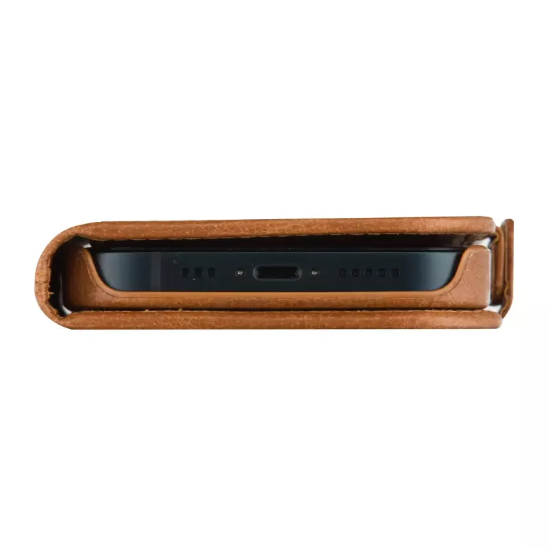 Dėklas-folio dbramante1928 Lynge iPhone 15 Tan Monochromatic Brown