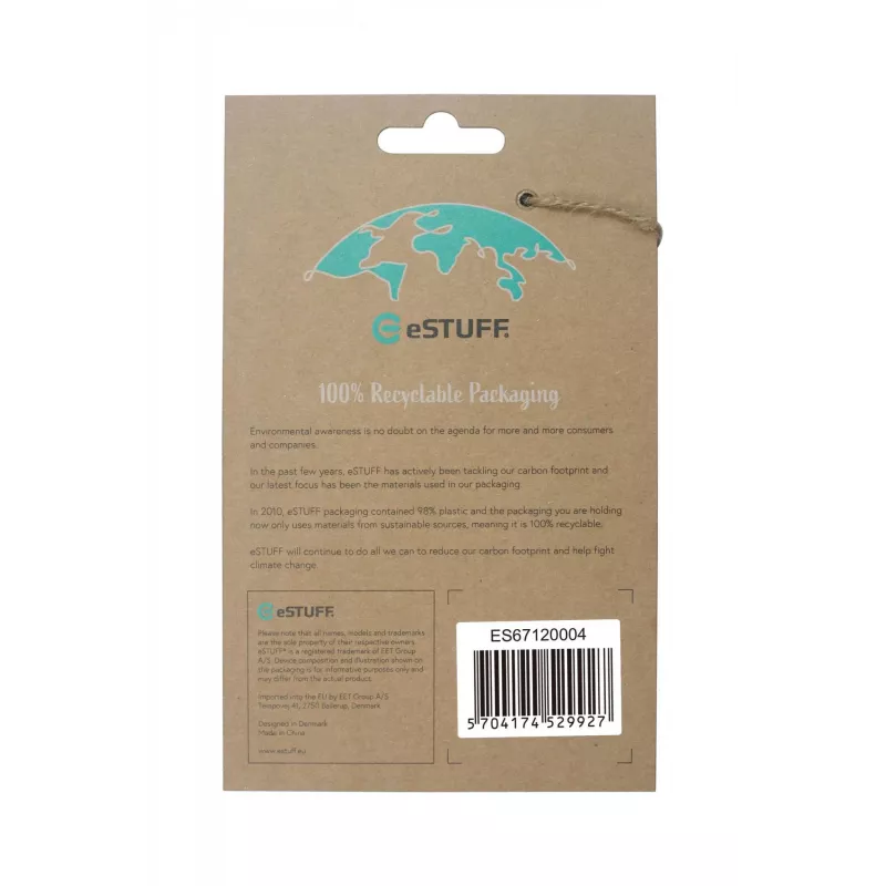 eSTUFF ES67120004 dėklas iPhone 13 Pro Max 6,7 inch juodas