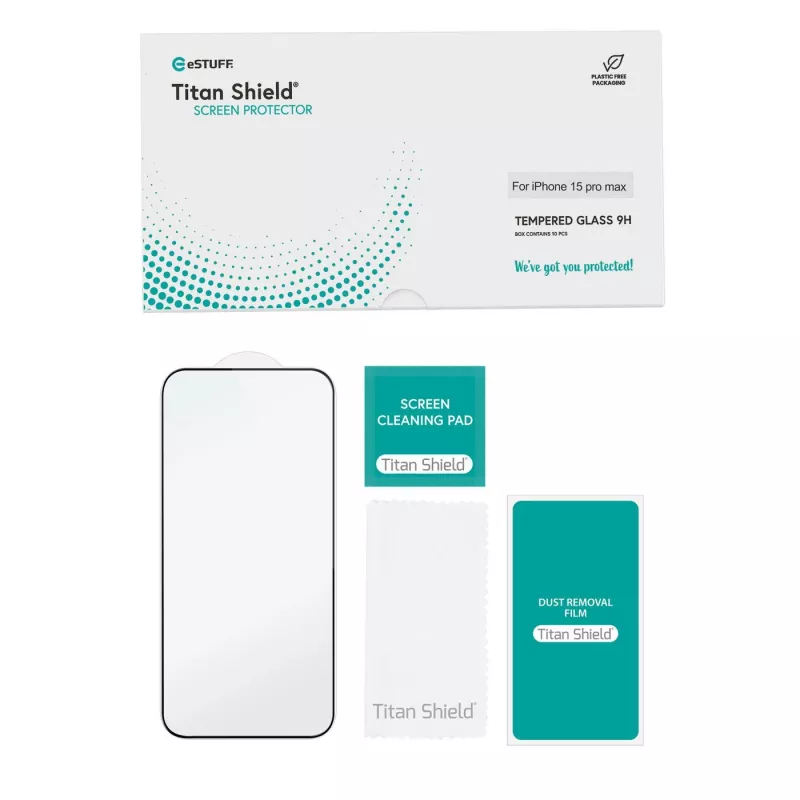 Apsauginis stiklas eSTUFF ES501416-10BULK iPhone 15 Pro Max