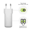 dbramante1928 re-charge Pro - EU sieninis įkroviklis - 2x USB-C 30W - baltas