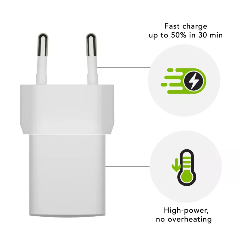 dbramante1928 re-charge Pro sieninis įkroviklis USB-C 25W - baltas