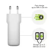 Įkroviklis d bramante re-charge Pro EU – Vidinis AC 110–240V, USB‑C 65W + USB‑A 18W, Baltas