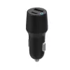 Automobilinis kroviklis eSTUFF ES631031, juodas su anglies pluošto apdaila, 38 W, USB-C PD + USB-A