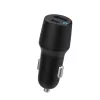 Automobilinis kroviklis eSTUFF ES631031, juodas su anglies pluošto apdaila, 38 W, USB-C PD + USB-A