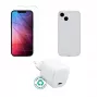 Mobiliojo telefono įkroviklis eSTUFF ES-KIT-IPH14 USB Type-C AC vidaus naudojimui permatomas baltas