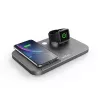 Belaidė įkrovimo stotelė Veho DS-7 sidabrinė Qi 3 įrenginiams USB Type-C 10W