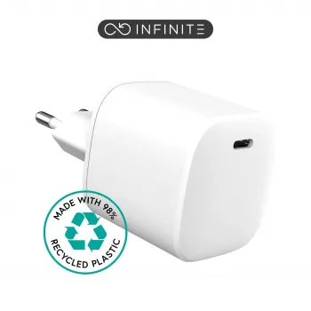 eSTUFF ES637045-BULK mobiliojo įrenginio greitasis sieninis įkroviklis 45 W USB-C balta