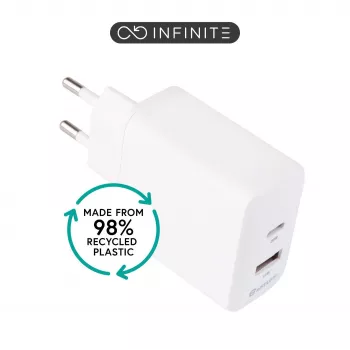 eSTUFF ES637031-BULK mobiliojo įrenginio greitasis AC įkroviklis Smartphone Baltas AC greitasis įkrovimas Patalpoms