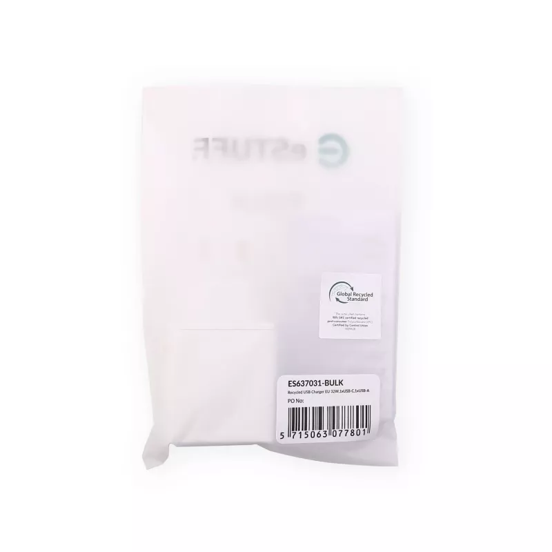 eSTUFF ES637031-BULK mobiliojo įrenginio greitasis AC įkroviklis Smartphone Baltas AC greitasis įkrovimas Patalpoms