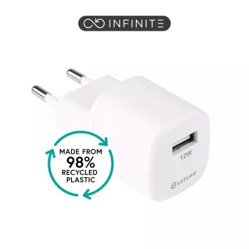 eSTUFF ES637001-BULK mobiliojo įrenginio įkroviklis Smartphone Baltas AC Vidaus