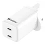 Sieninis įkroviklis SANDBERG Dual USB-C PD65W UK 441-62