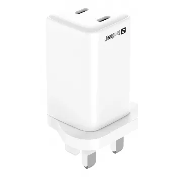 Sieninis įkroviklis SANDBERG Dual USB-C PD65W UK 441-62