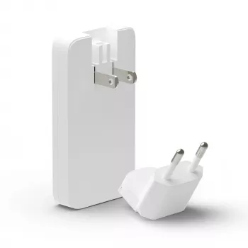 dbramante1928 Pro - EU/US plonas įkroviklis - USB-C 65W+USB-A 30W - baltas