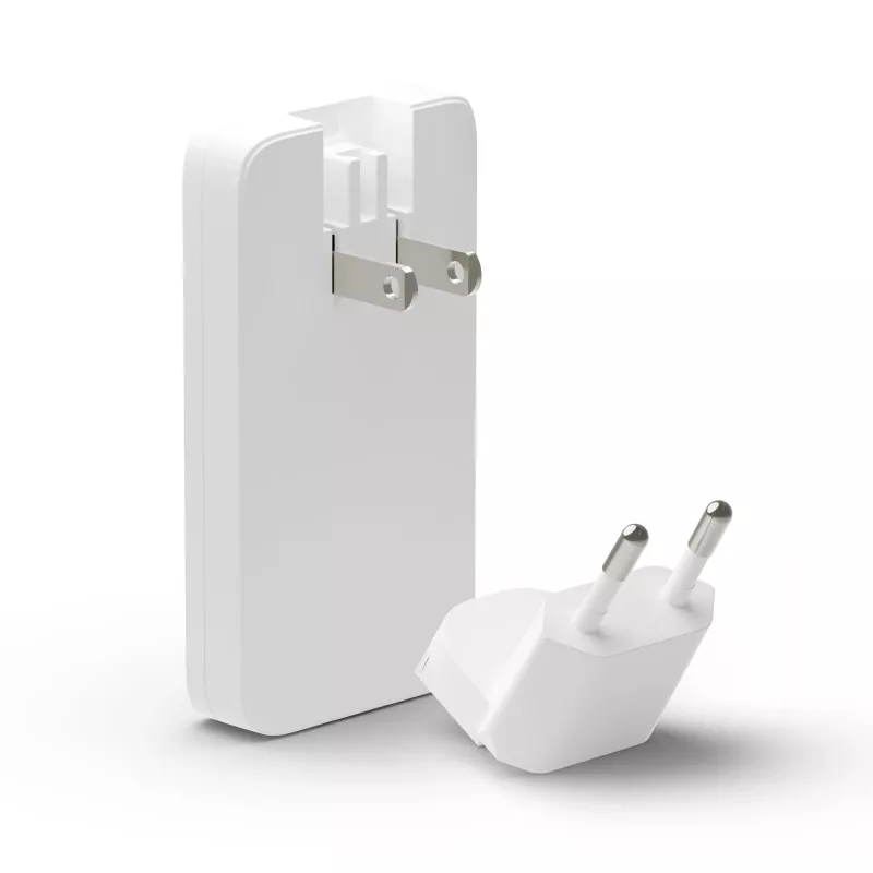 dbramante1928 Pro - EU/US plonas įkroviklis - USB-C 65W+USB-A 30W - baltas