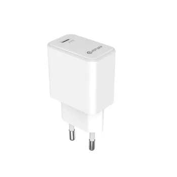 eSTUFF ES635028-BULK USB-C įkroviklis ES PD 20W, baltas