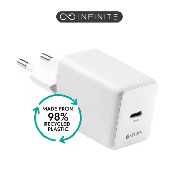 eSTUFF INFINITE ES637046-BULK USB-C įkroviklis EU PD 45W GaN