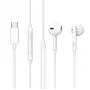 Laidinė ausinė Lenovo ES652200-BULK – USB Type-C, 1,2 m laidas, balta, skirta pokalbiams ir muzikai
