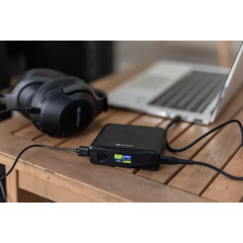 Nešiojamas įkroviklis Sandberg Travel Powerbank 20000 PD100W, 20000 mAh