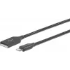 eSTUFF ES601065 Lightning laidas 0,5 m Pilka