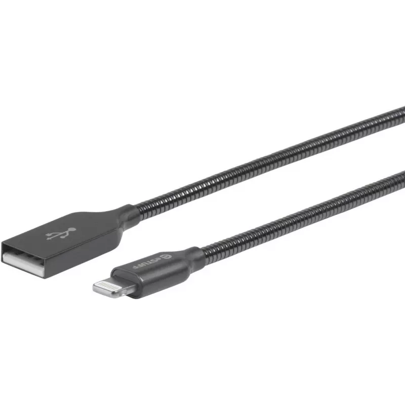 eSTUFF ES601065 Lightning laidas 0,5 m Pilka