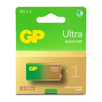 Vienkartinė baterija GP Batteries Ultra Alkaline GP1604AU 9V šarminė