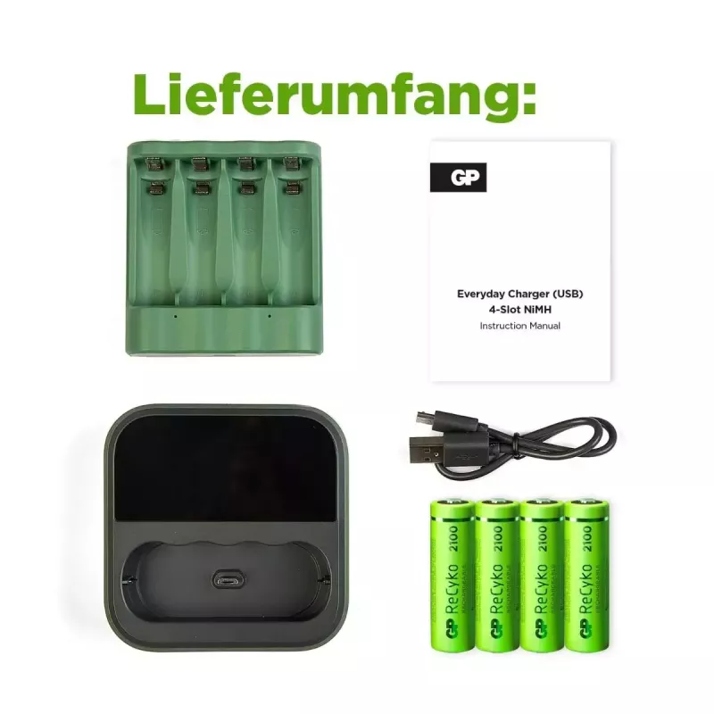 GP Batteries PowerBank B421 – Įkroviklis AAA NiMH baterijoms