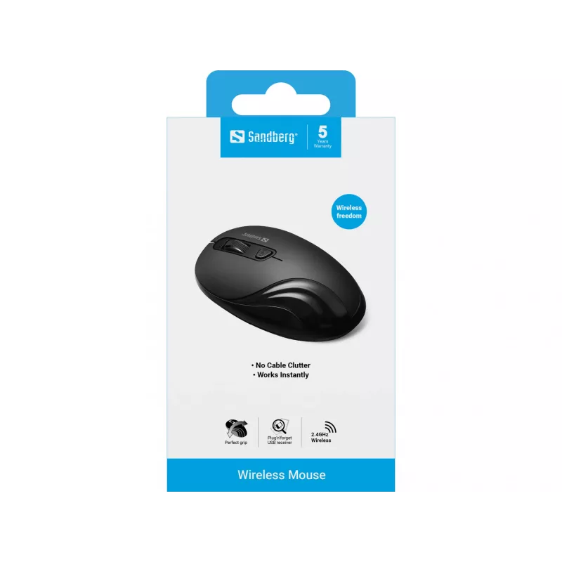 Belaidė pelė Sandberg 631-03 RF Wireless kairiarankiams