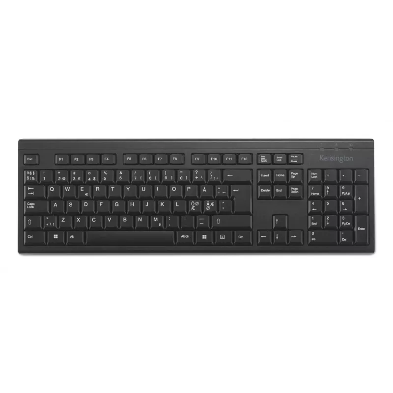 Belaidė klaviatūra Kensington KB150 EQ pilno dydžio 105 klavišų juoda