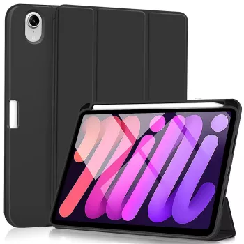 Folio dėklas eSTUFF ES68201101-BULK, skirtas iPad mini 6 21,1 cm, juodas