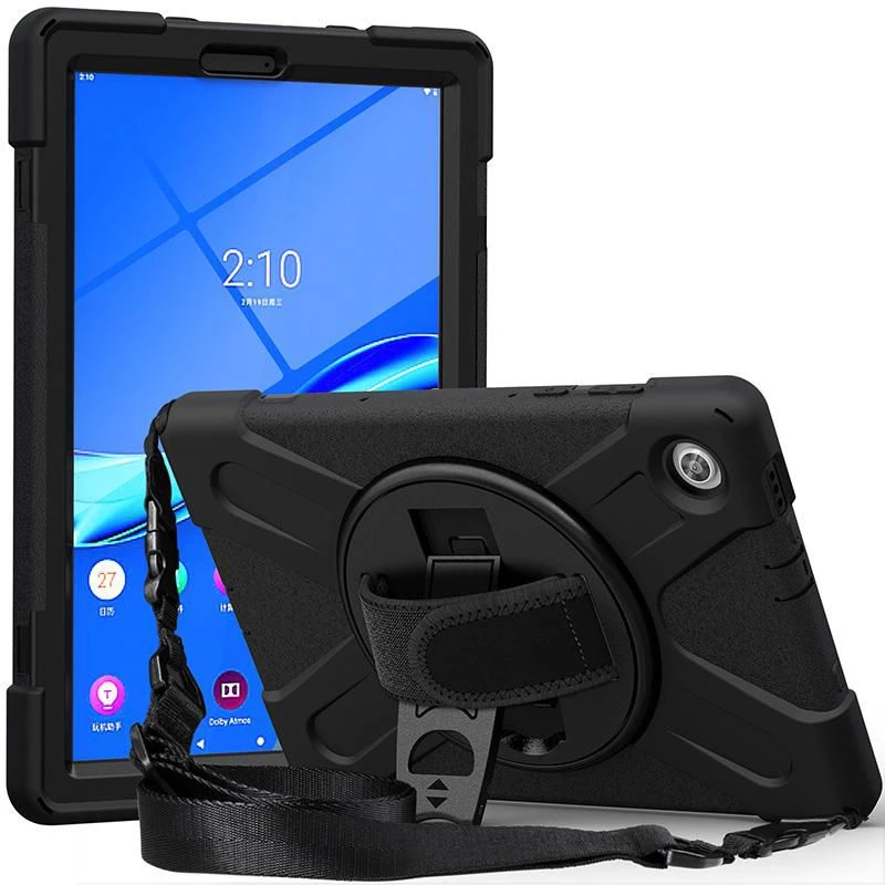 eSTUFF AUSTIN Defender dėklas, skirtas Lenovo TAB M10 HD 2nd Gen (TB-X306X), juodas
