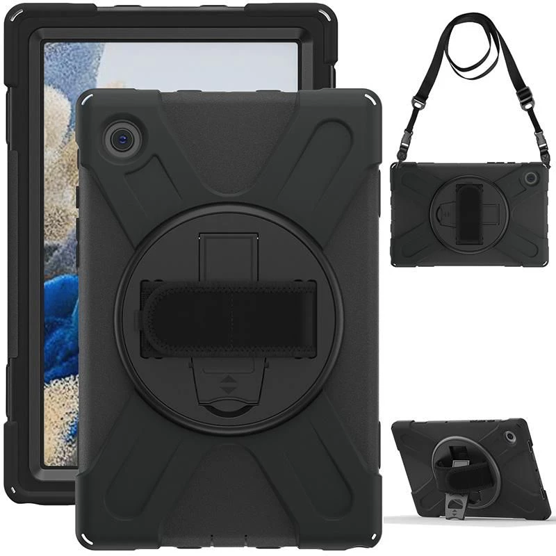eSTUFF AUSTIN dėklas planšetei Samsung Galaxy Tab A8 10.5, juodos spalvos
