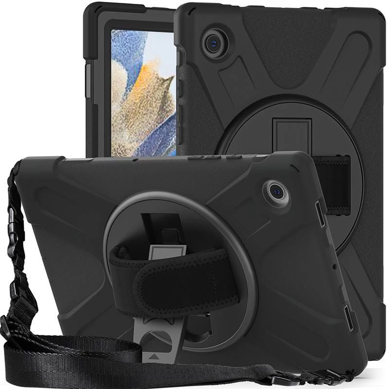 eSTUFF AUSTIN dėklas planšetei Samsung Galaxy Tab A8 10.5, juodos spalvos