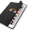 eSTUFF DENVER Folio dėklas iPad 9.7 2018/2017 – juoda PU oda / permatomas