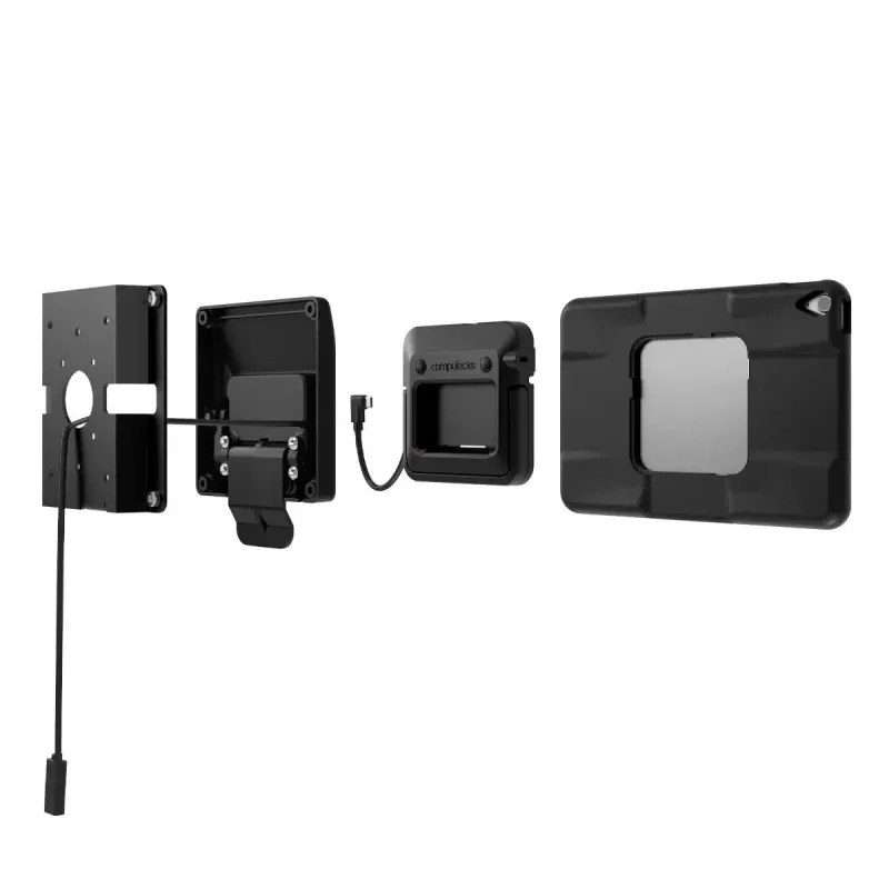 Compulocks iPad 10,9 colio 10 kartos PowerMove juodas laikiklis su siena tvirtinimu, maksimalus ekrano dydis 27,7 cm