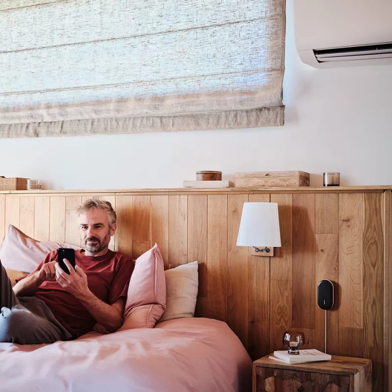 Netatmo Smart AC Controller – išmanusis oro kondicionieriaus valdiklis (juoda/balta, metalas/plastikas)